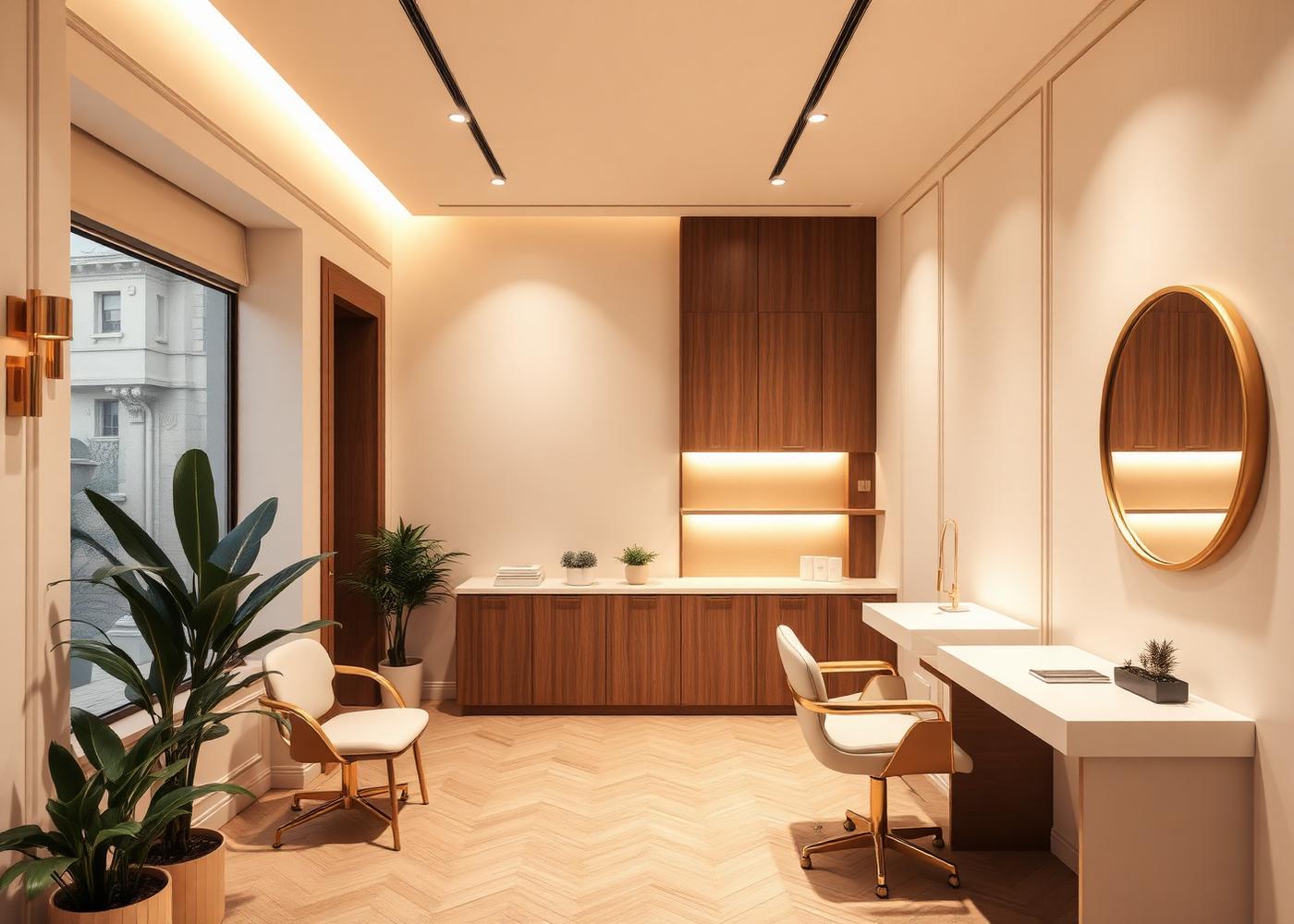 Calm, premium nail studio interior where Wunmy Nails serves clients in Egbeda, Lagos